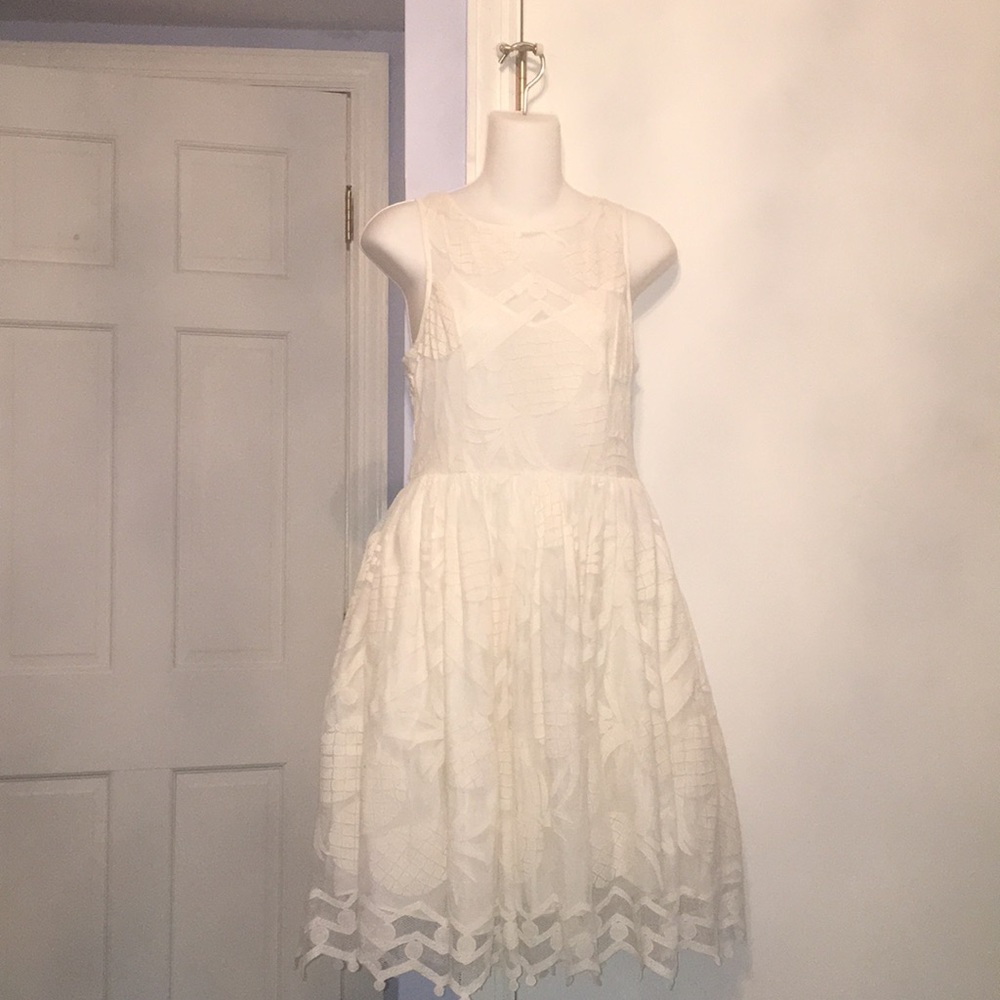 Anthropologie Pineapple Lace Dress